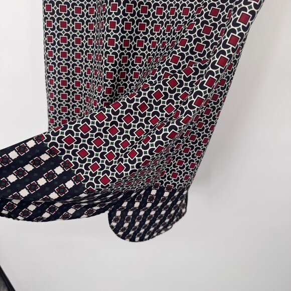 J.Crew Womens Short-Sleeve Button-Down Shirt dress Geometric Print  Size 12 - Picture 6 of 12